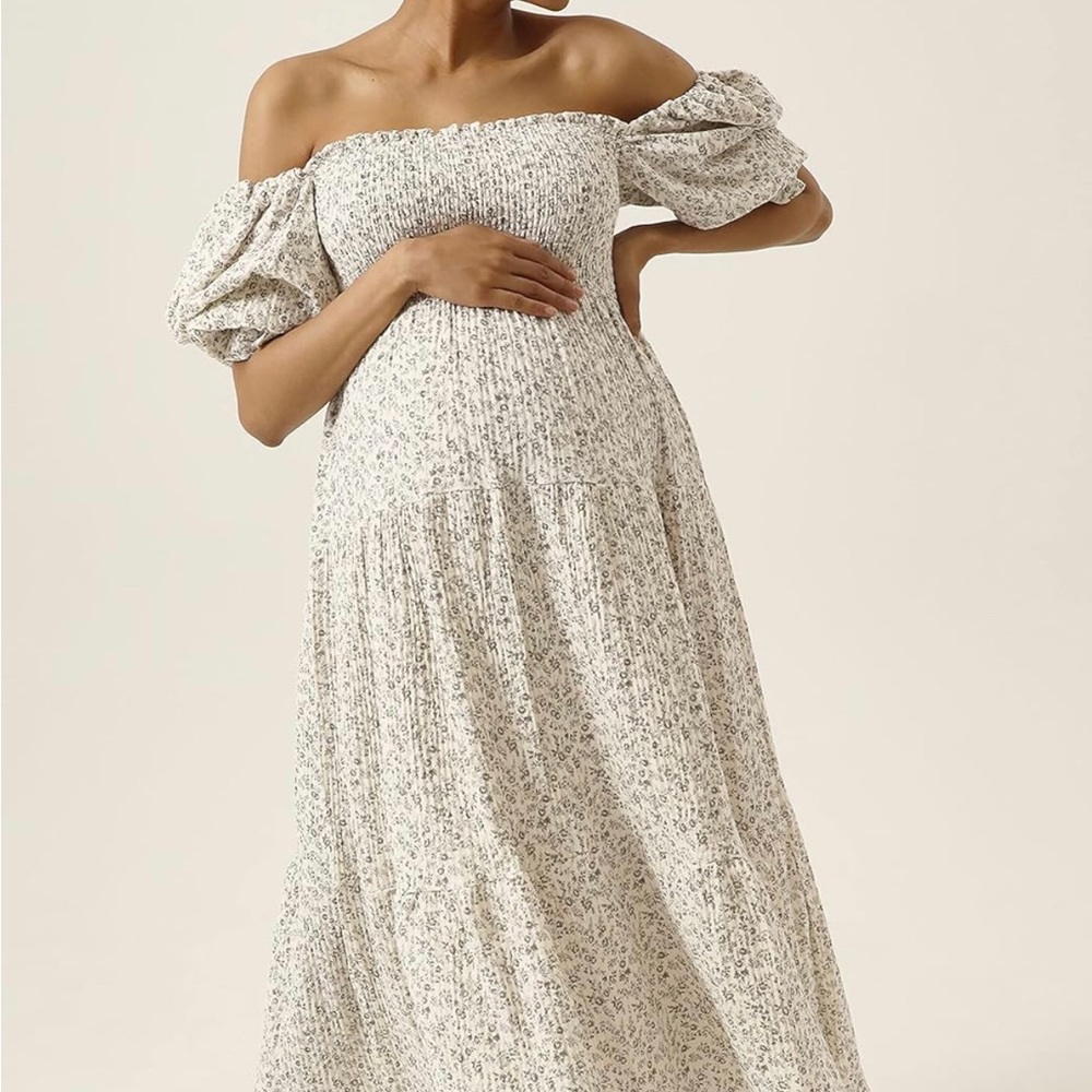 Nothing Fits But KIKO Ichika Smocked Maternity Dress